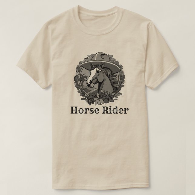 Entwürfe für moderne Pferdereiter nach Shirt (Design vorne)