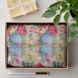Entwürfe für Vintage Rose Hydrangea Floral Craft Seidenpapier