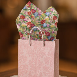 Entwürfe für Vintage Rose Hydrangea Floral Craft Seidenpapier