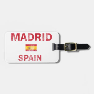 Entwürfe Madrids Spanien Gepäckanhänger