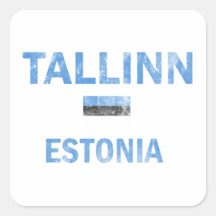 Entwürfe Tallinns Estland Quadratischer Aufkleber