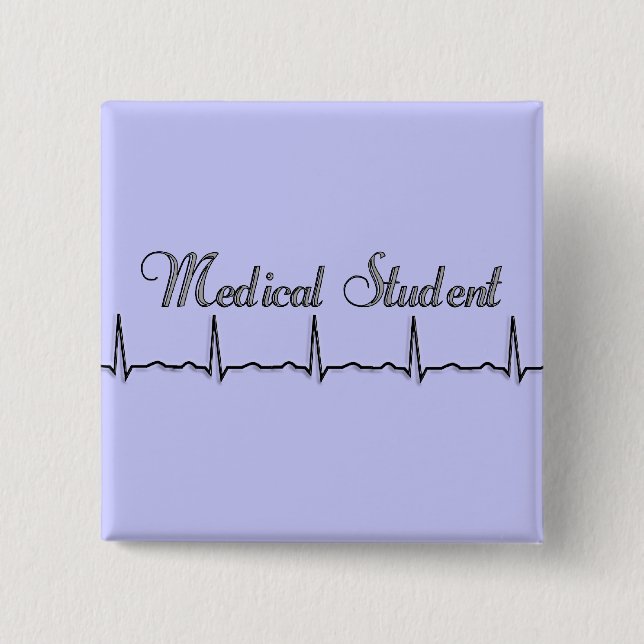 Entwurfs-Geschenke des Medizinstudent-QRS Button (Vorderseite)