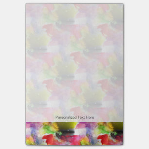 Entwurfsbeschaffenheit rot, gelbes Aquarell Post-it Klebezettel