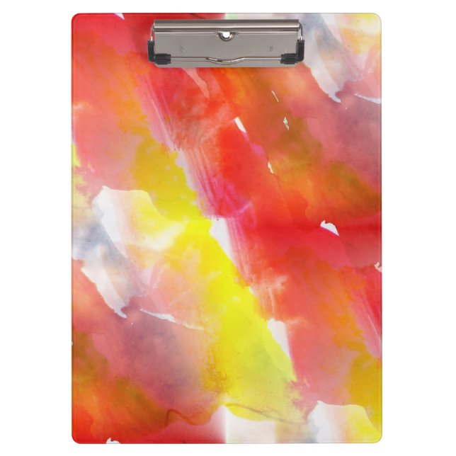 Entwurfsbeschaffenheits-Aquarellhintergrund Klemmbrett (Vorderseite)