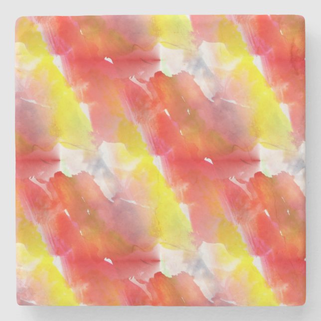 Entwurfsbeschaffenheits-Aquarellhintergrund Steinuntersetzer (Vorderseite)