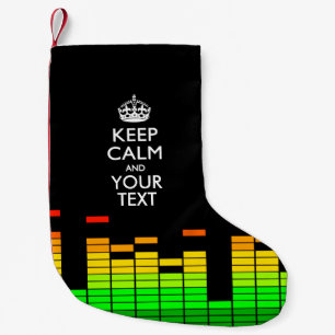 Entzerrer DJ BEHALTEN RUHE UND Ihren kreativen Kleiner Weihnachtsstrumpf