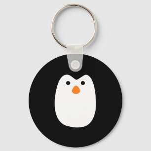 entzückend niedliches Penguingesicht Schlüsselanhänger