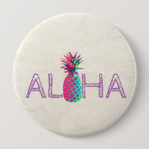 Entzückende Aloha Hawaiianische Ananas Button