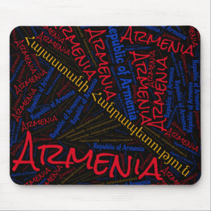 Entzückende armenische Flaggenfarben Patriotisch Mousepad