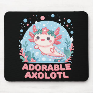 Entzückende Axolotl Wasser Süßigkeit Mousepad