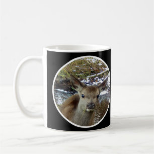 Entzückende Babyhirsch-Fotografie – Charmantes Wal Kaffeetasse