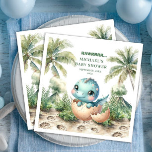 Entzückende bald zu hütende Baby-Jungen-Babyparty- Serviette