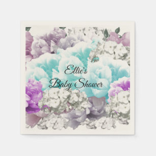 Entzückende Blumenstrauß-Baby-Party-Papier-Serviet Serviette