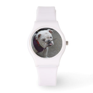 Entzückende Bulldogge Armbanduhr