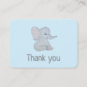 Entzückende Elefant-Babyparty danken Ihnen zu Begleitkarte