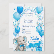 Entzückende Elefanten-Baby-Party 🐘