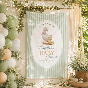 Entzückende Ente und Entenküken-Baby-Party Banner