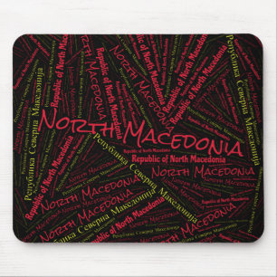 Entzückende Flaggenfarben Nordmazedoniens Patrioti Mousepad