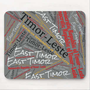 Entzückende Flaggenfarben Osttimors Patriotisch Mousepad