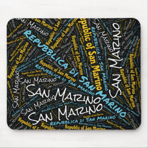 Entzückende Flaggenfarben von San Marino Patriotis Mousepad
