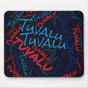 Entzückende Flaggenfarben von Tuvalu Patriotisch Mousepad