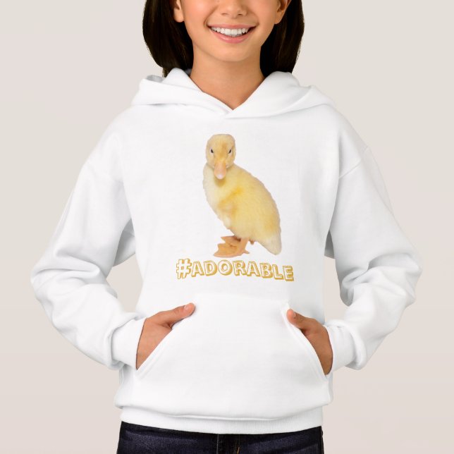 Entzückende gelbe Entlein-Fotografie des Hoodie (Vorderseite)