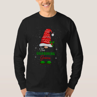 Entzückende Gnomfamilie passende Weihnachts-Pyjama T-Shirt