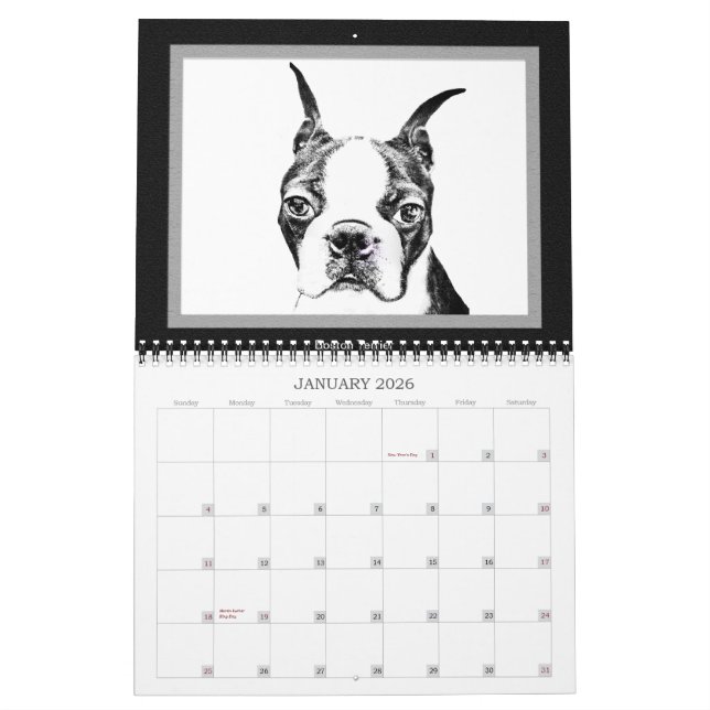 Entzückende Hunde in der Kunst Kalender (Jan 2026)