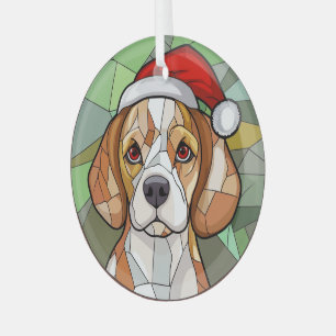 Entzückende Hundelust: Beagle Weihnachten Ornament Aus Glas