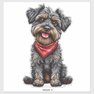 Entzückende Illustration eines süßen Hundes Aufkleber
