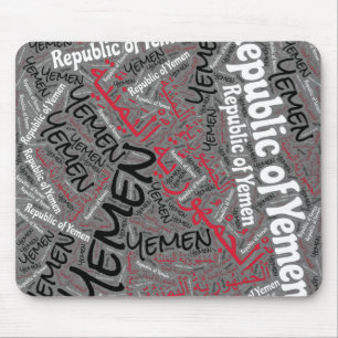 Entzückende jemenitische Flaggenfarben Patriotisch Mousepad
