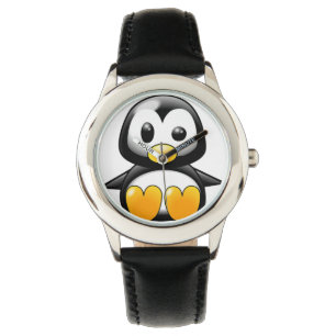 Entzückende kleine Pinguin-Uhr Armbanduhr