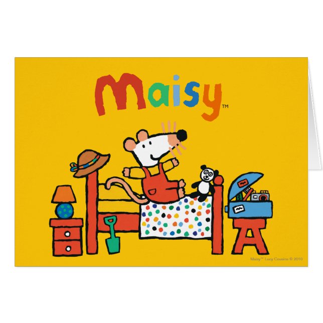 Entzückende Maisy in den roten Gesamten (Vorderseite (Horizontal))