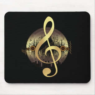 Entzückende Melodie - Gold Mousepad