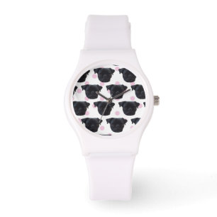 Entzückende Mopsuhr Armbanduhr