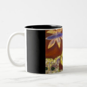 Entzückende Pelzkatzenkaffee-Tasse Zweifarbige Tasse