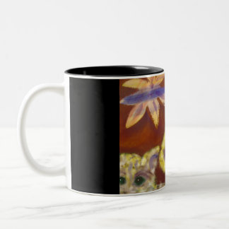 Entzückende Pelzkatzenkaffee-Tasse Zweifarbige Tasse