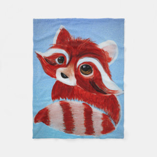 Entzückende roter Panda-Fleece-Decke Fleecedecke