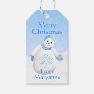 Entzückende Schneemann-Gewohnheit Geschenkanhänger