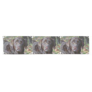 Entzückende Schokolade Labrador retriever Kurzer Tischläufer