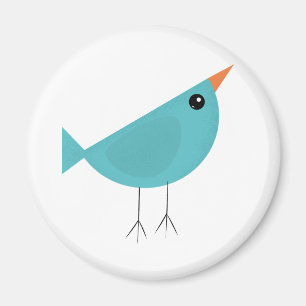 Entzückende skurrile Vogel-Natur-Kunst Magnet