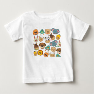 Entzückende Tiere Bauernhof weiß  Baby T-shirt