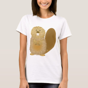 Entzückende Tierzeichnungen: Biber T-Shirt