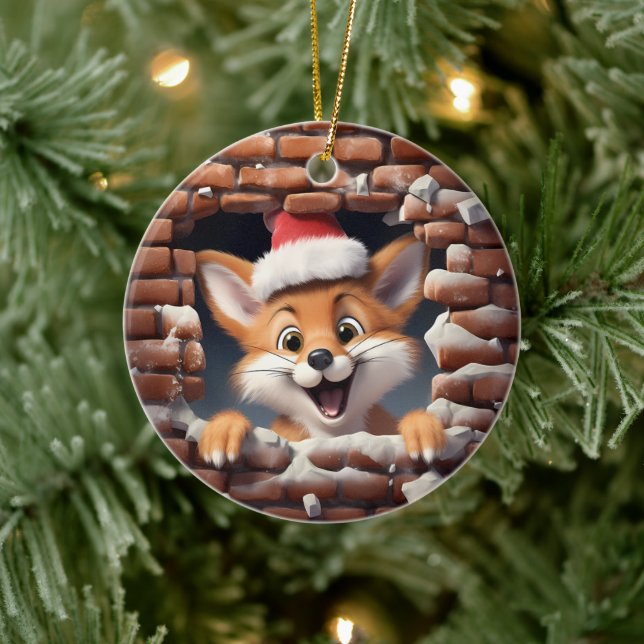 Entzückende Weihnachtsdekoration - 3D Keramik Ornament (Baum)