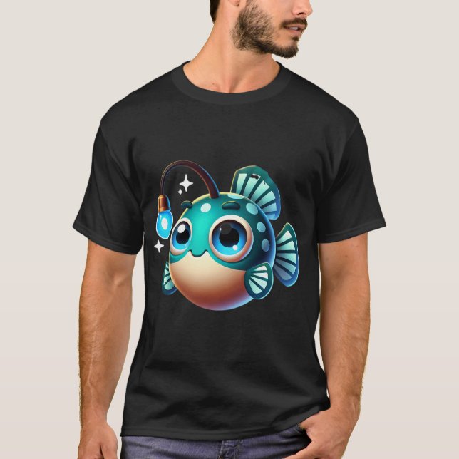 Entzückender Anglerfisch T-Shirt (Vorderseite)