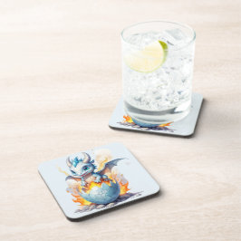 Entzückender blauer Drache Frostfire Getränkeuntersetzer