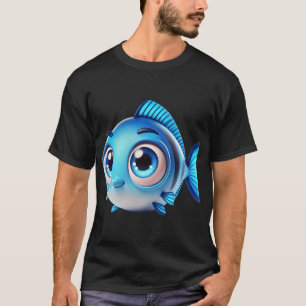 Entzückender Blauer Fisch T-Shirt