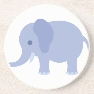 Entzückender blaues Baby-Elefant Untersetzer