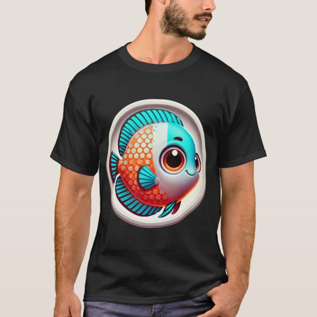 Entzückender Diskusfisch T-Shirt (Vorderseite)