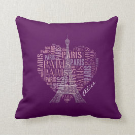 Entzückender Eiffel Turm Liebe-Paris | Kissen
